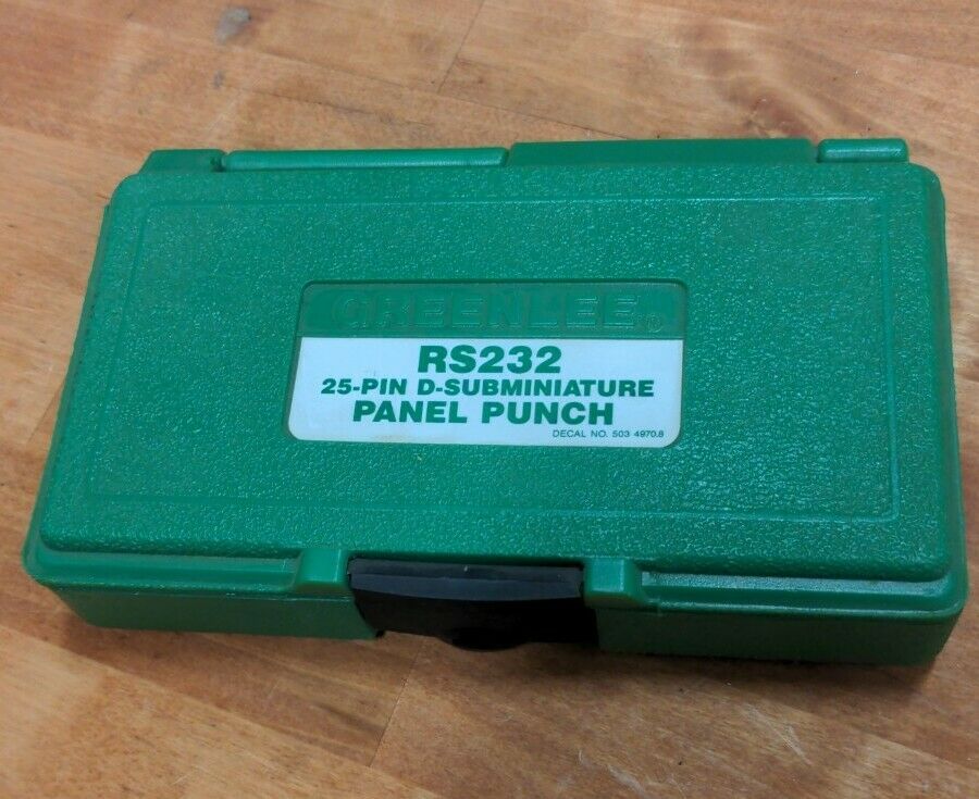 Greenlee Rs232 25-pin D-subminature Panel Punch Set