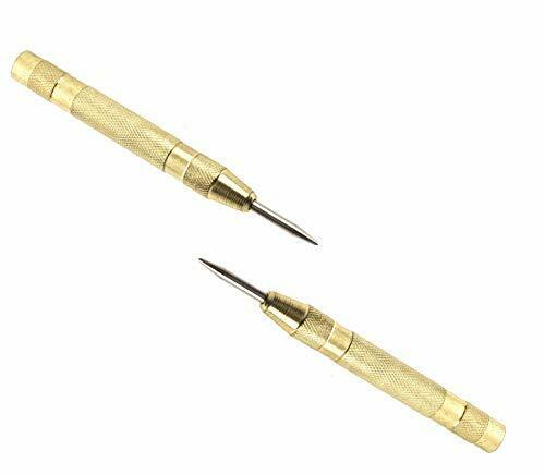 REDDSN Spring PunchAutomatic Center Punches Tool 5 inch Brass Positioner Adju...