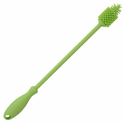 Acorn Baby Bottle Brush 9.25in - Bendable Silicone Cleaning Brush Washer Wand