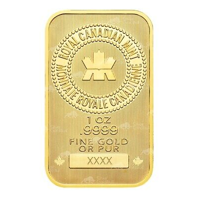 1 oz Royal Canadian Mint New Style Gold Bar
