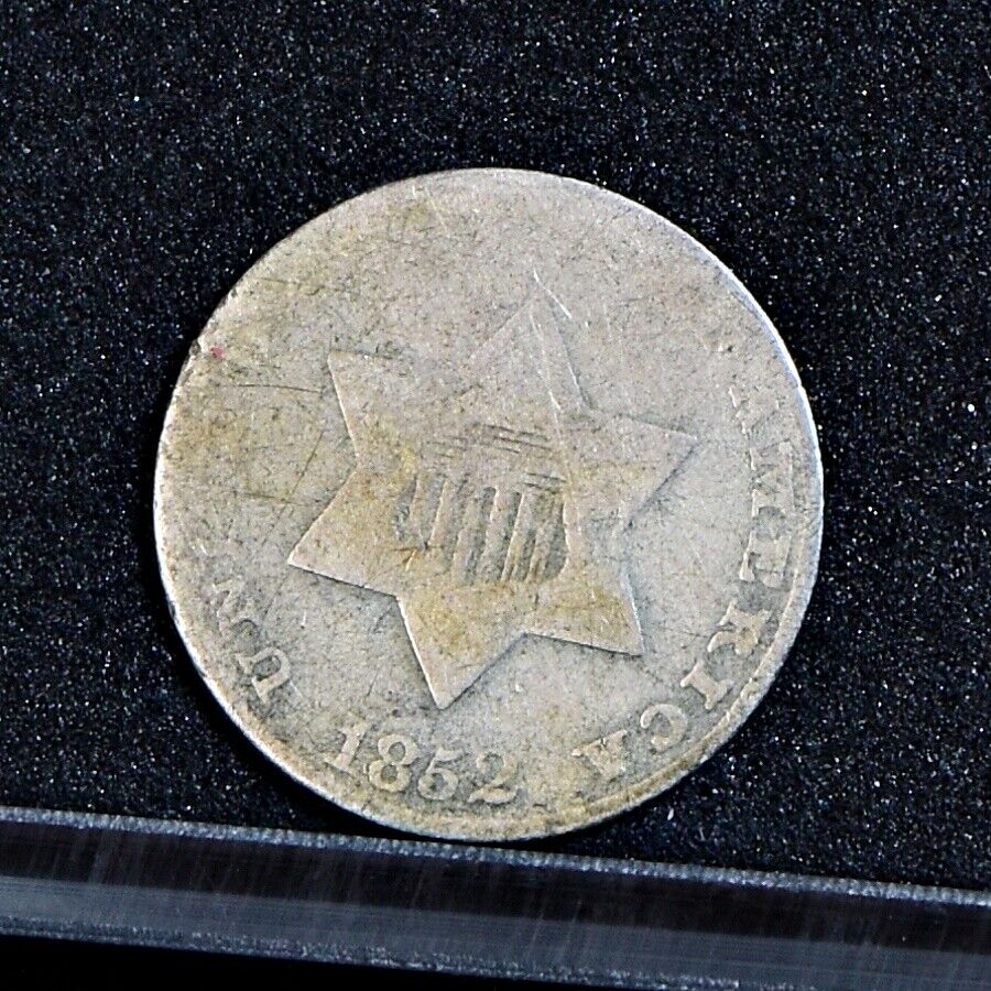 1852 Three Cent Silver 3CS - AG (#42242)