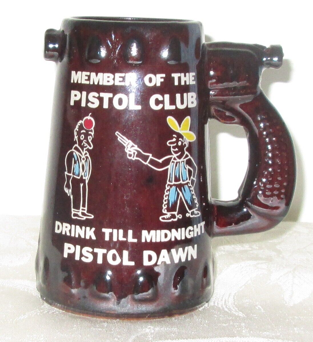 Whistle Pistol Mug Vintage Souvenir