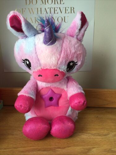 Star Belly Dream Lites Stuffed Animal Night Light Pink And Purple Unicorn No Box