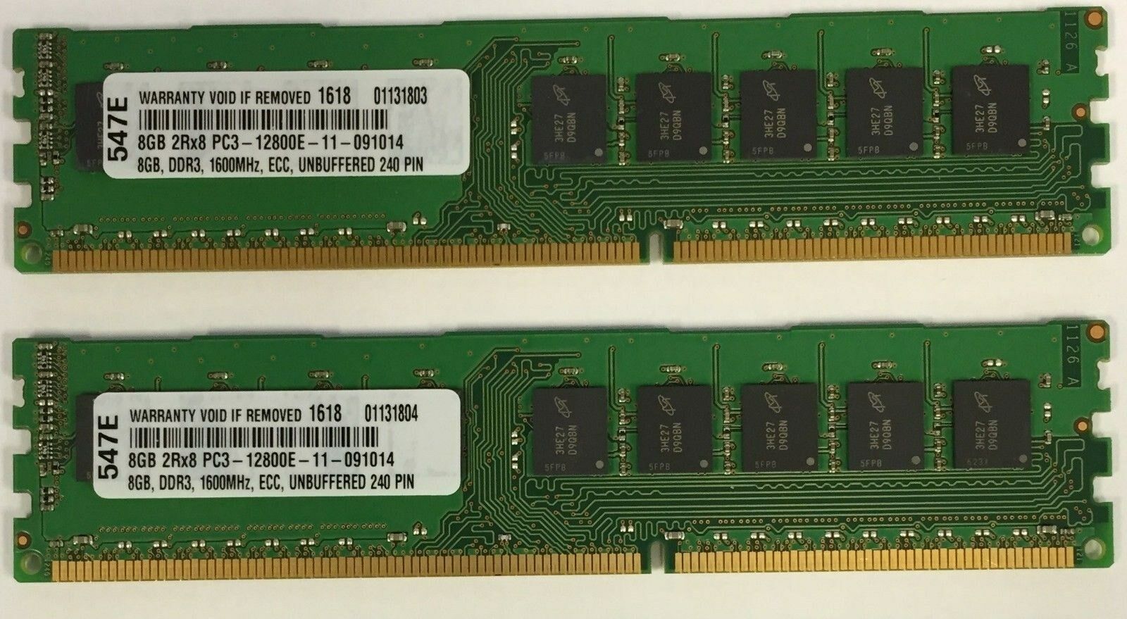 16GB (2 X 8GB) MEMORY FOR DELL POWEREDGE T110 II SNPP51RXC/8G