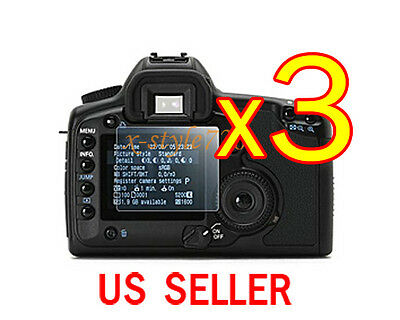 3x Clear LCD Screen Protector Guard Film For Canon EOS 40D 50D 5D 5D II