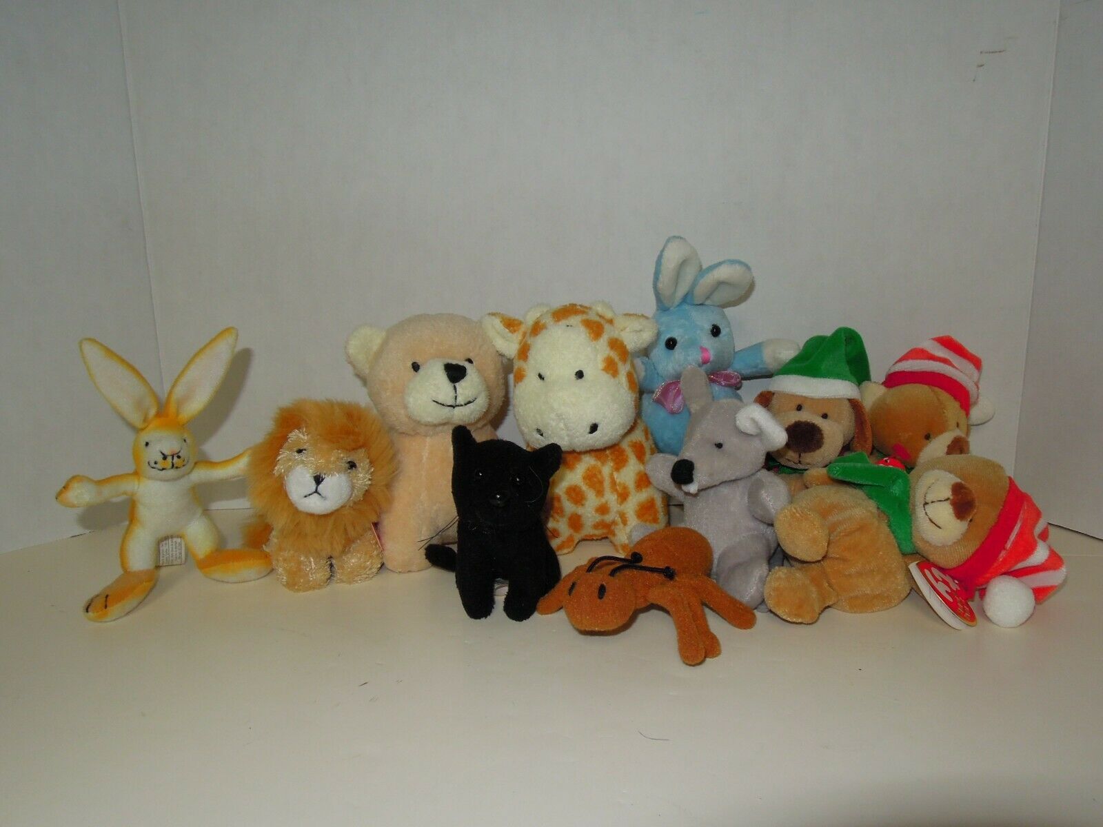 Plush Stuffed Mini Animals - 1 Lot Of 11 Assorted
