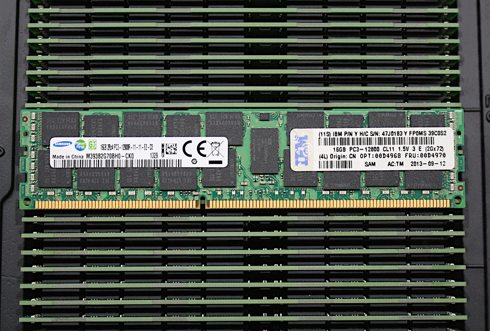 IBM Lenovo 16Gb (1x16Gb) 2Rx4 PC3-12800R ECC Reg DIMM Memory 00D4970 00D4968