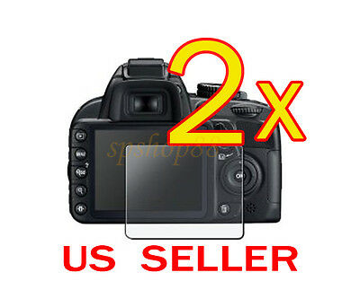 2x Clear LCD Screen Protector Guard Cover Film For Nikon D3100 Camera