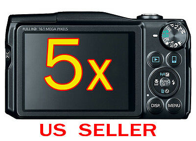 5x Canon PowerShot SX700 SX700HS Clear LCD Screen Protector Guard Film