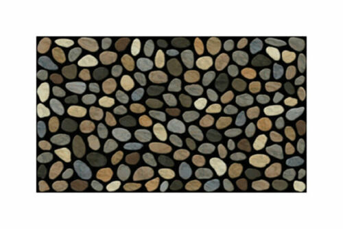 J & M Home Fashions 4297 Pebbles Crumb Rubber Nonslip Floor Mat 18 W x 30 L in.