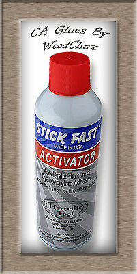 Stick Fast 4 7.5 12.5 Oz Ca Glue Activator Accelerator Woodturning Model Lathe