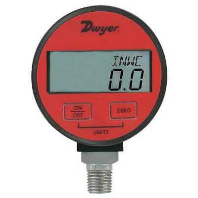 Dwyer Instruments Dpga-10 Digital Pressure Gauge, 0 To 300 Psi, 1/4 In Mnpt,