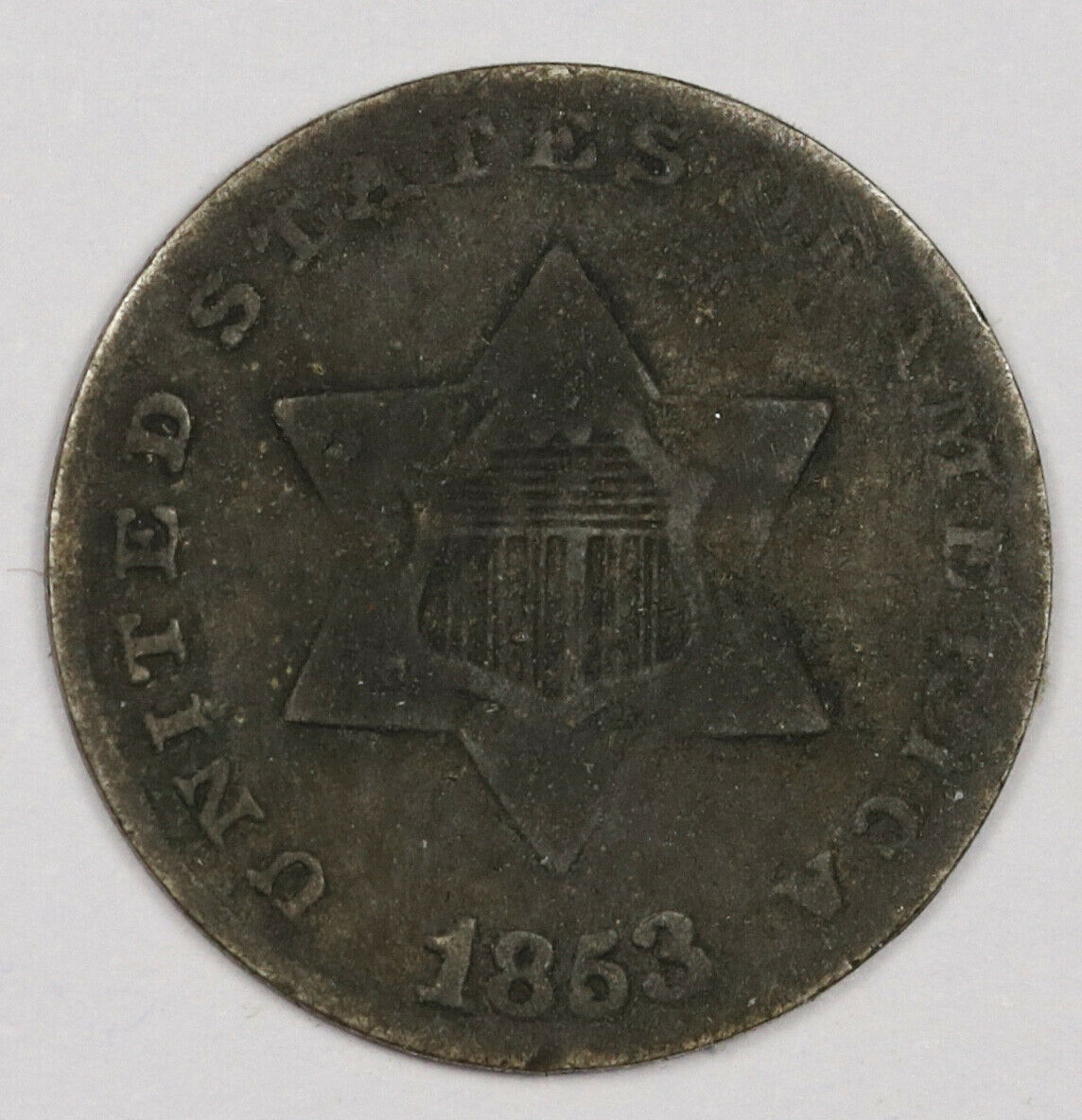 1853 Three Cent Silver.  VG.  164996