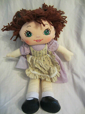 Sweetie Mine Yarn Haired Rag Doll 17" Plush Soft Toy Stuffed Animal