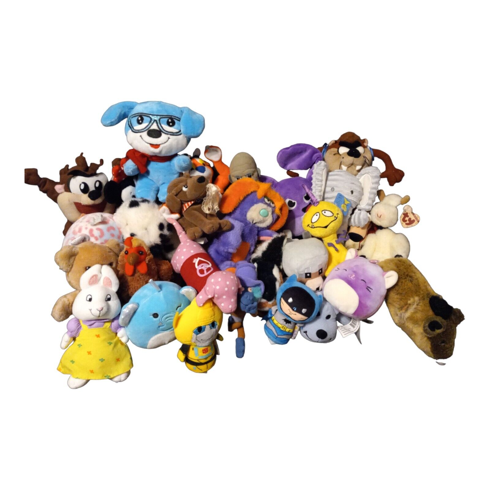 Lot Of 27 Plush Stuffed Animal Disney, Vtg,squishmallow, Etc