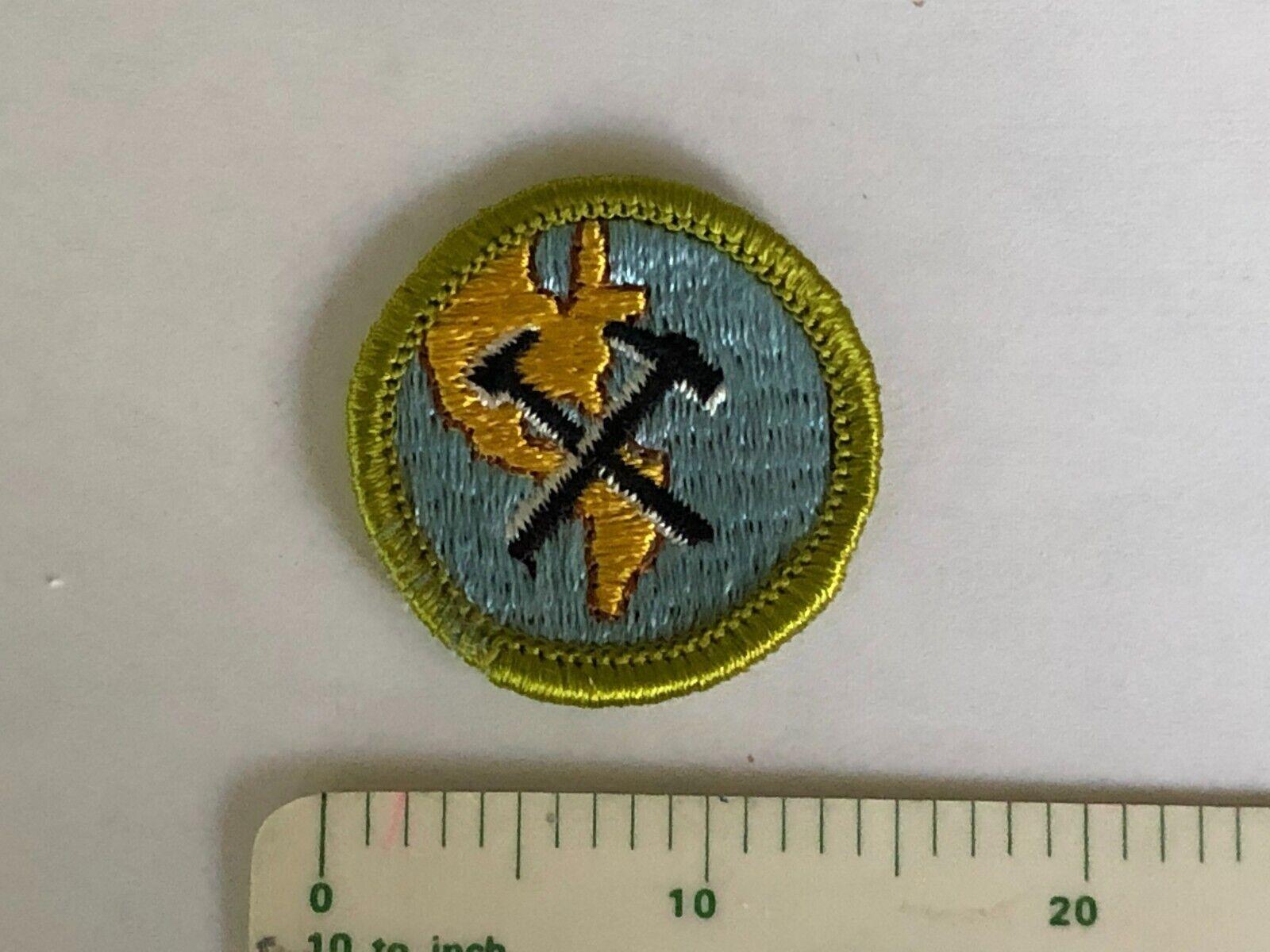D-67 Geology Merit Badge W/ Cloth Back 1961-1971 New Condition