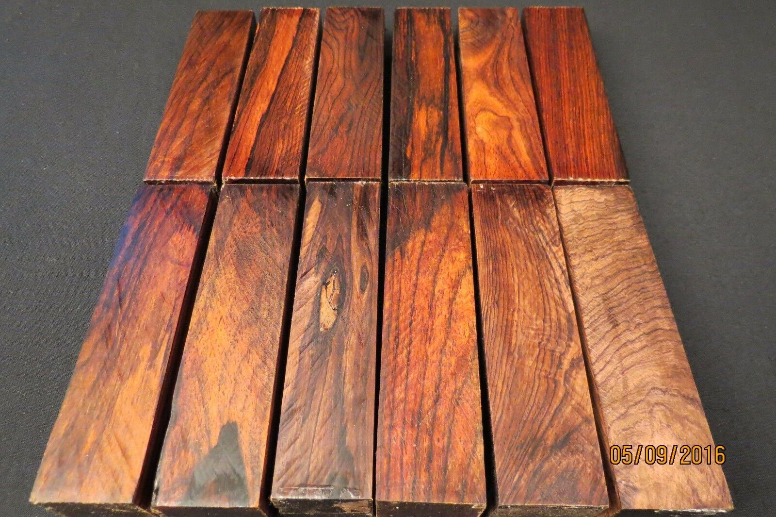 Cocobolo Lumber  1 1/2" X 6"  Turning Stock Cues Calls Scales Flutes Pens