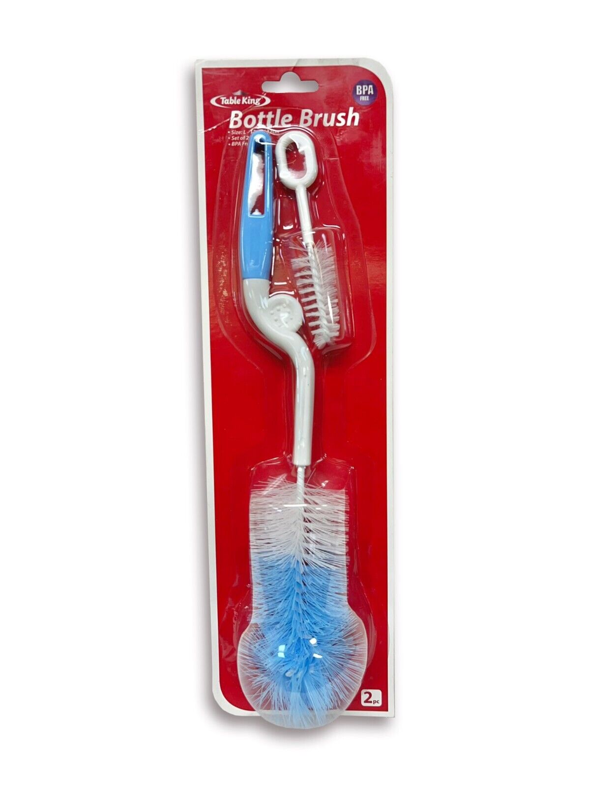 Bpa Free Baby Bottle & Tall Jar Cleaning Scrubber Bristle Brush Set Of 2