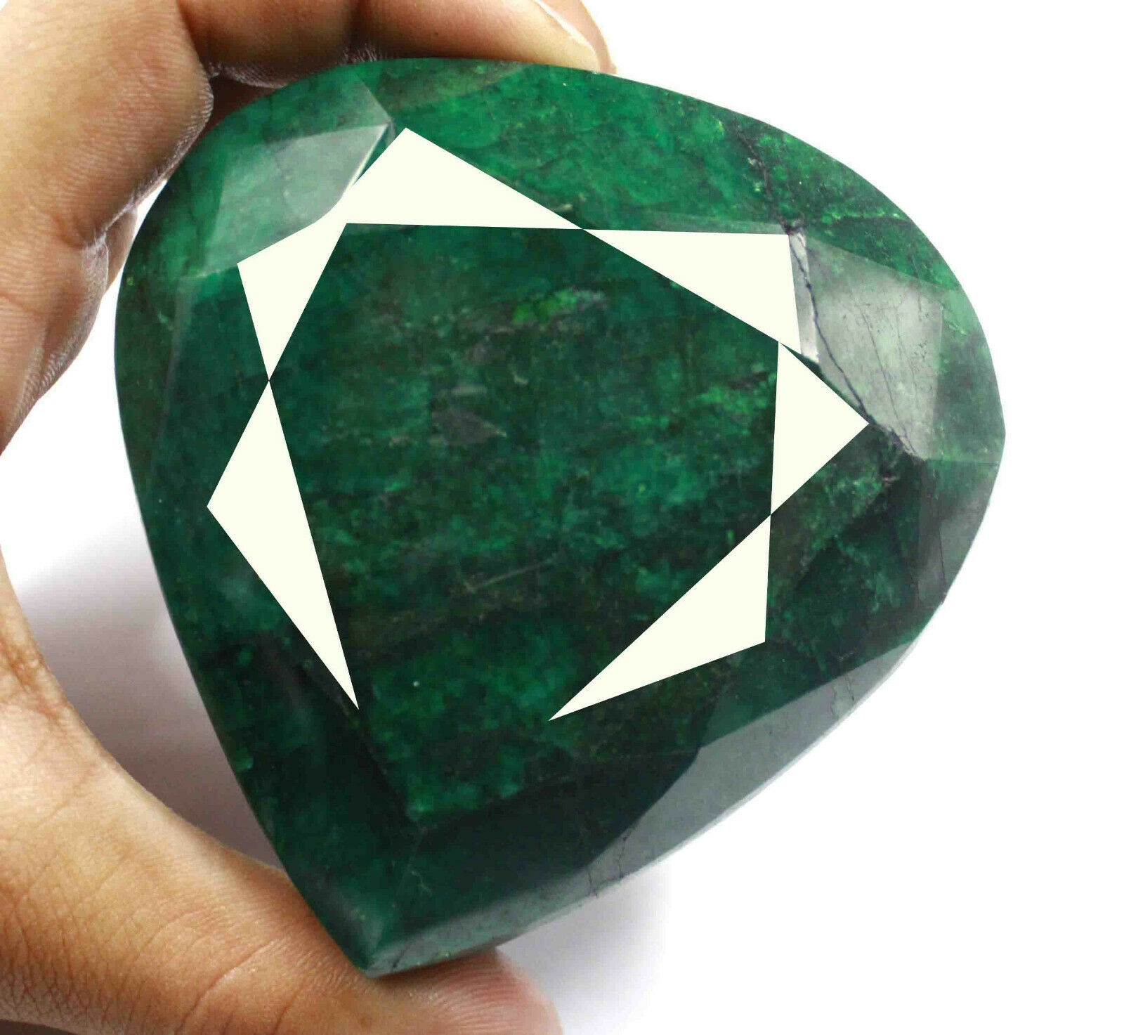 2714 Ct Certified Pear Shape Finest Quality Green Emerald Natural Gemstone Mg129