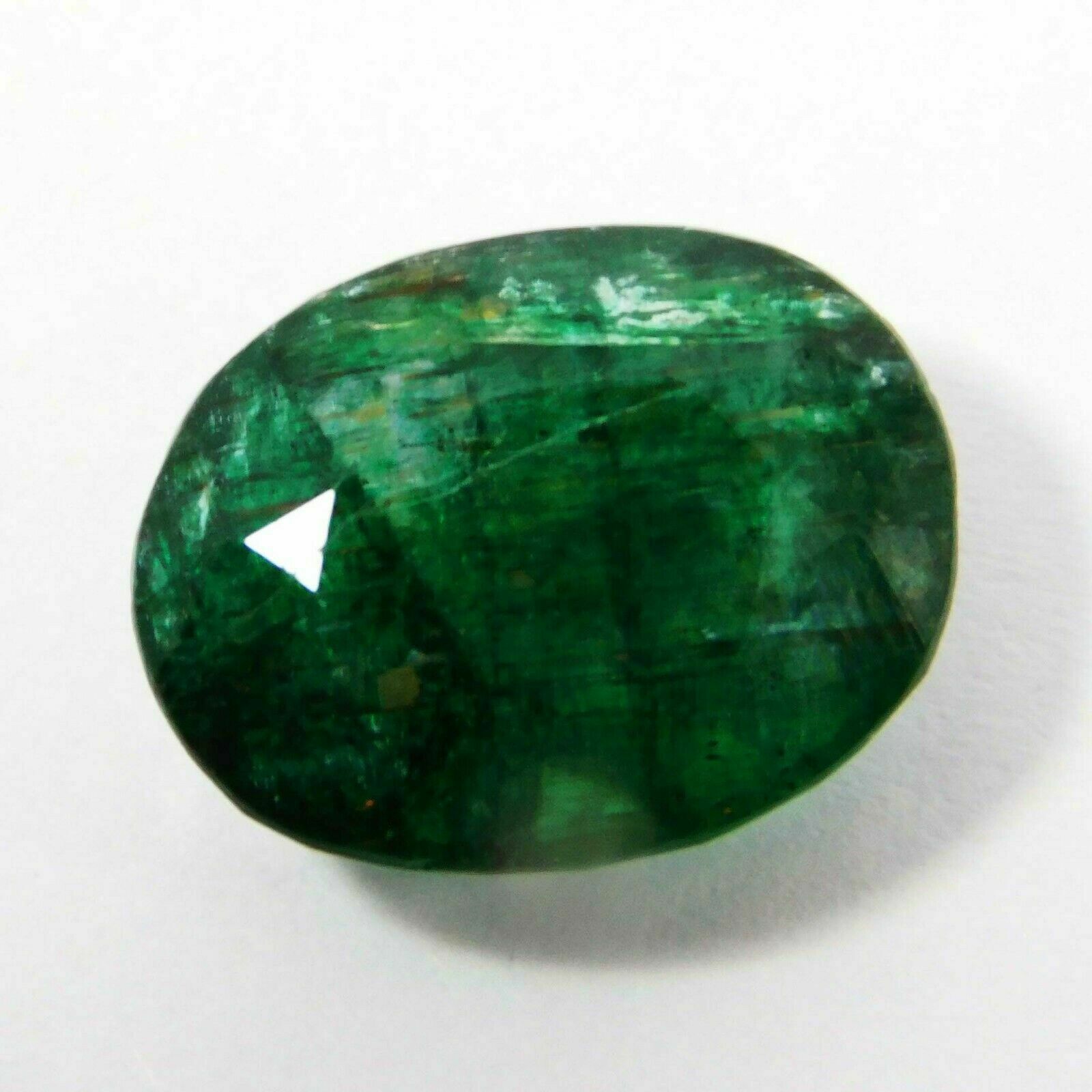 Natural Emerald Loose Gemstone 6 Ct Certified Oval Shape Zambian
