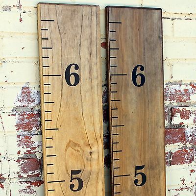Diy Vinyl Growth Chart Ruler Decal Kit - Traditional Style - Large #s, Black