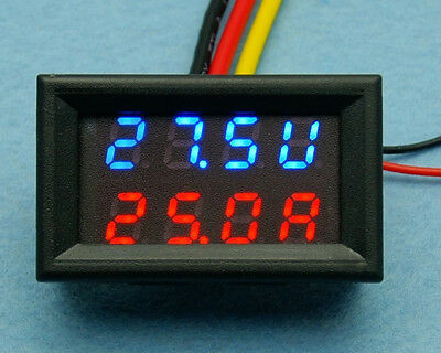 Dc 0-30v 0-50a Led Panel Volt Amp Combo Meter Digital Voltmeter Ammeter