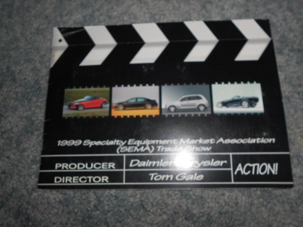 Rare 1999 Chrysler Sema Press Media Kit Brochure Color Slides Hand-out