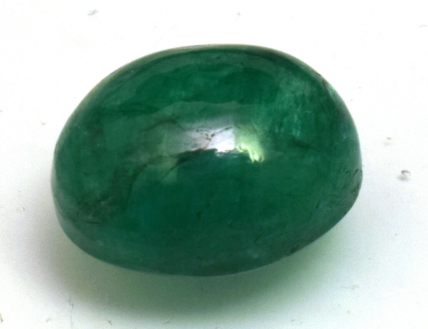Natural Emerald Loose Gemstone Cabochon 9.50 Ct Oval From Zambia For Jewelry Use