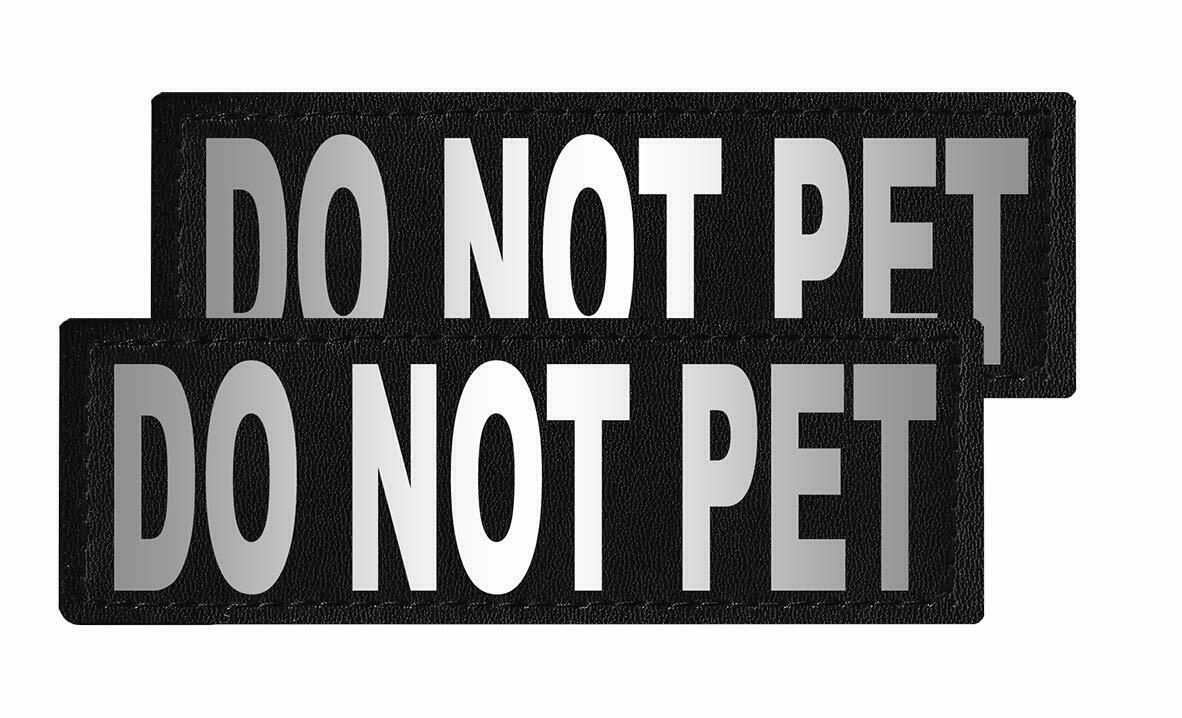 Do Not Pet Patch Reflective Extra Label Tag for Dog Harness Do Not Pet