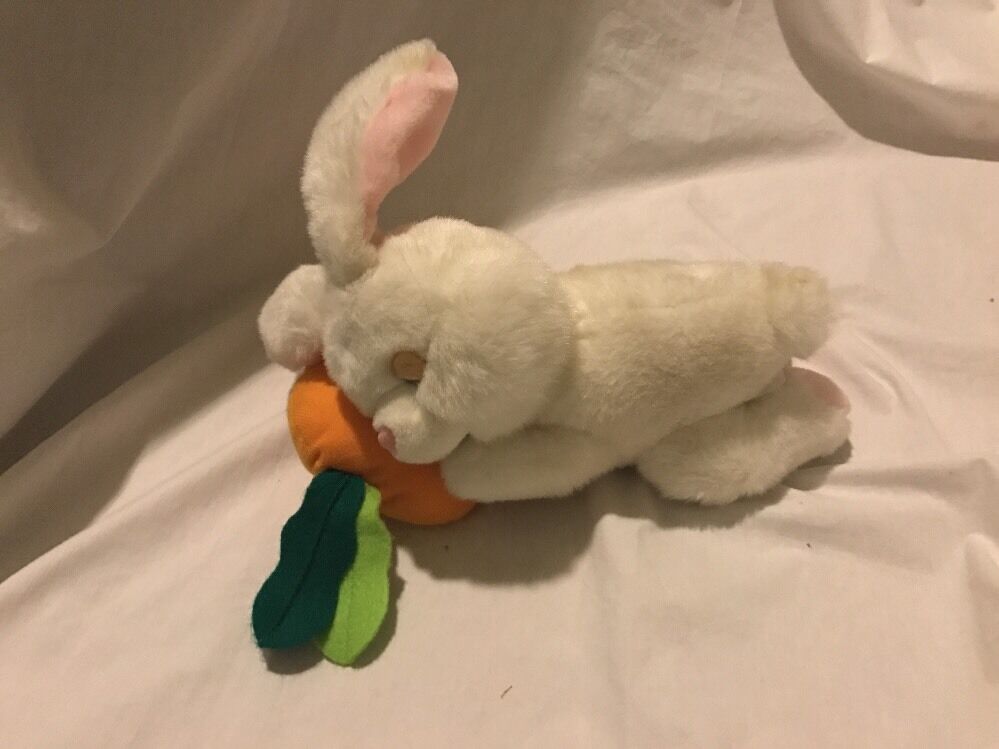 Gaf Great American Fun Bunny Rabbit Easter Carrot Sleepy 11" Plush Toystuffed *3
