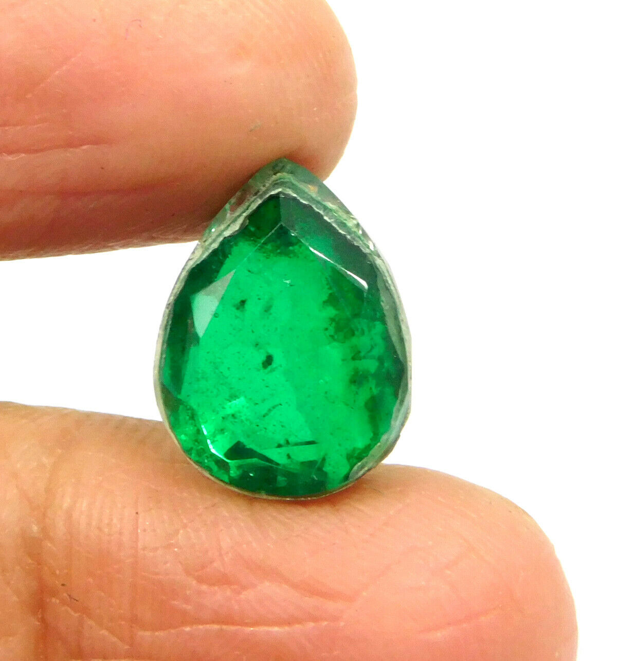 7.68 Cts.  Facted Simulant Emerald Cut Loose Cab Gemstone RM18817