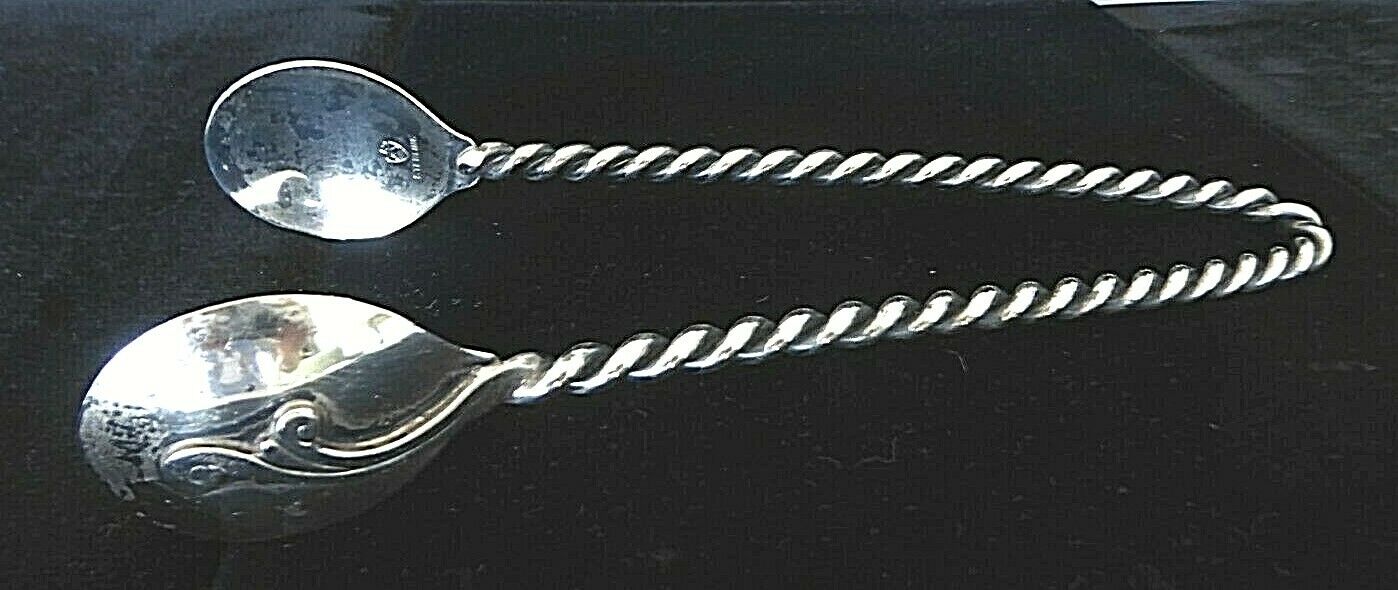 Antique 1920 Revere Silversmith Heavy Sterling Silver Ice Tongs, 7.25", 3oz