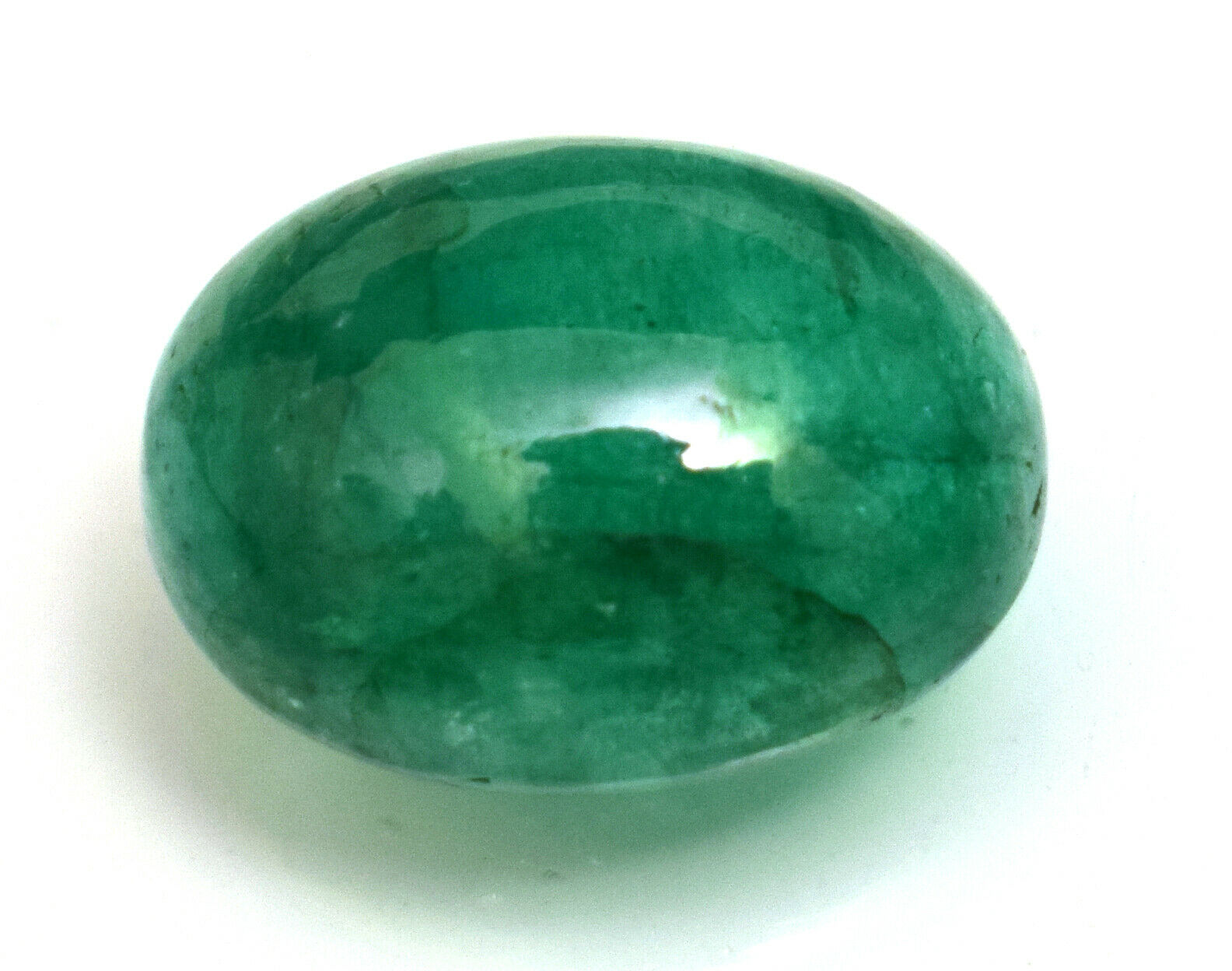 Natural Emerald Loose Gemstone Cabochon 5.05 Ct Oval From Zambia For Jewelry Us