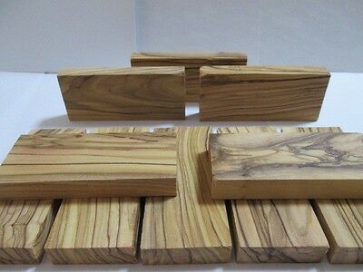 10 Bethlehem Olive Wood ~Highly Figured~ Knife Scales / Blanks.  olivewood