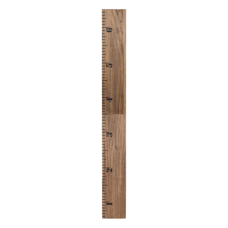 New Rustic Brown 6.5 Ft. Wooden Growth Chart